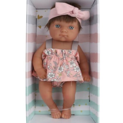 Кукла mini baby doll с рокля и панделка 25 см