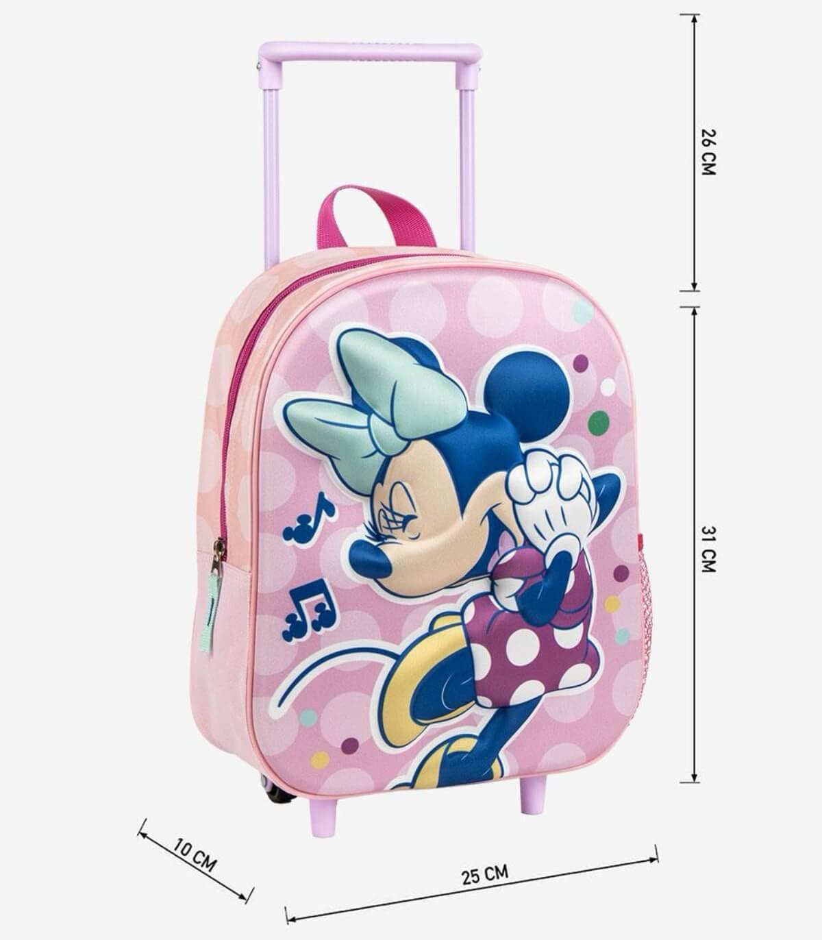 Детска раница 3D с колелца minnie mouse - Image 2