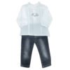 K3687 К-кт 2ч. момиче BOUTIQUE Тъмно син 86cm