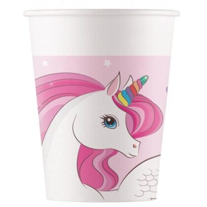 93759 Хартиени чаши 200мл.UNICORN RAINBOW