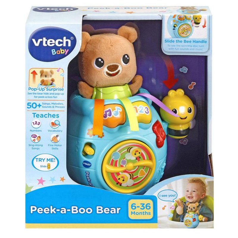 VTech Бебешка музикална играчка Peek-a-Boo Мече
