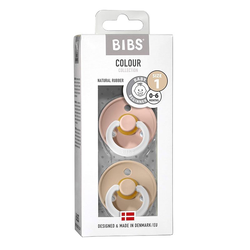 Биберони COLOUR Blush GLOW/Vanilla 0-6 м.2бр