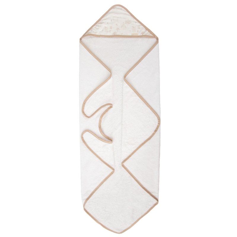Хавлия за баня с качулка NOE 100x100 White/Linen