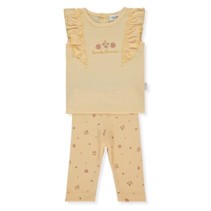 K5305 К-кт 2ч. LOVELY FLOWERS 6-9m/74cm YELLOW