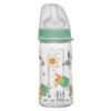 35063 Шише стъкло 240 ml силикон 0m+ flow М BOY