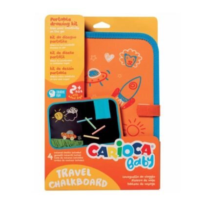 CARIOCA Baby Travel Черна дъска с 4бр. тебешири