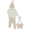 Z1084 К-кт 5ч ORGANIC BORN WITH LOVE BEIGE 1-3 M