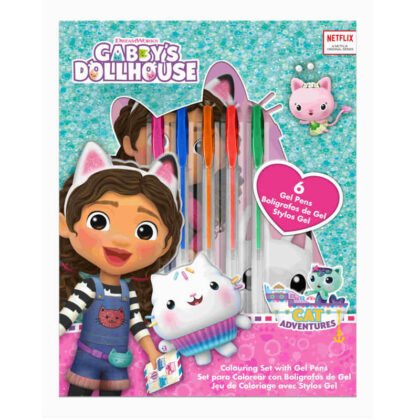 Gabby`s Dollhouse Тетрадка+гел химикалки 6бр