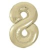 53838 Фолиев балон цифра 8 Gold, 86см.