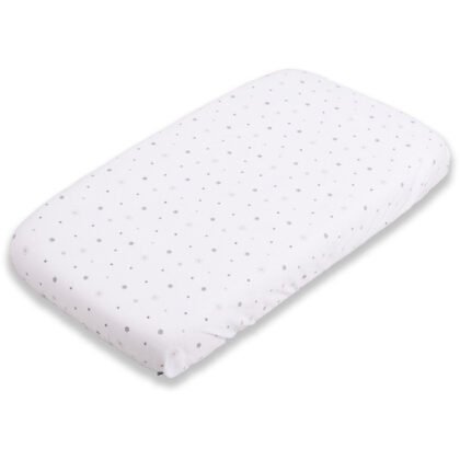 0496 Протектор с ластик Jersey 60x120 Бял