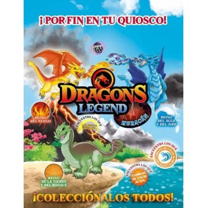 Dragon Legend Гумен светещ дракон изненада