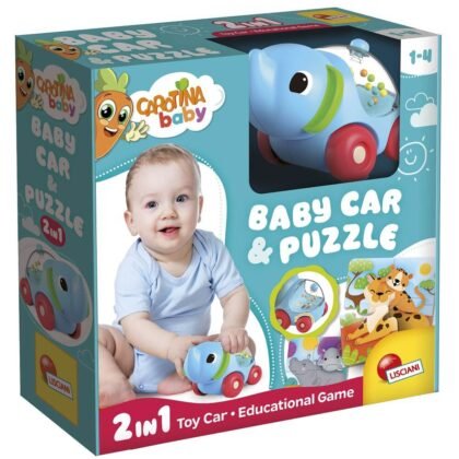 CAROTINA BABY ELEPHANT CAR & PUZZLE