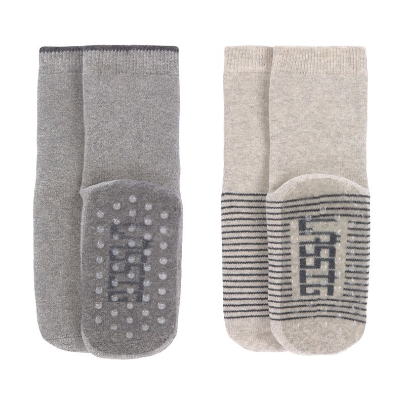 1532002963-23 Противоплъзгащи чорапи Grey/beige