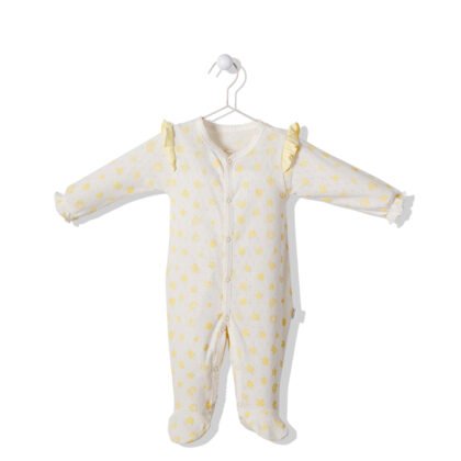 T3018 Гащеризон SUN AND FRIENDS б-жълт 6-9M/74CM