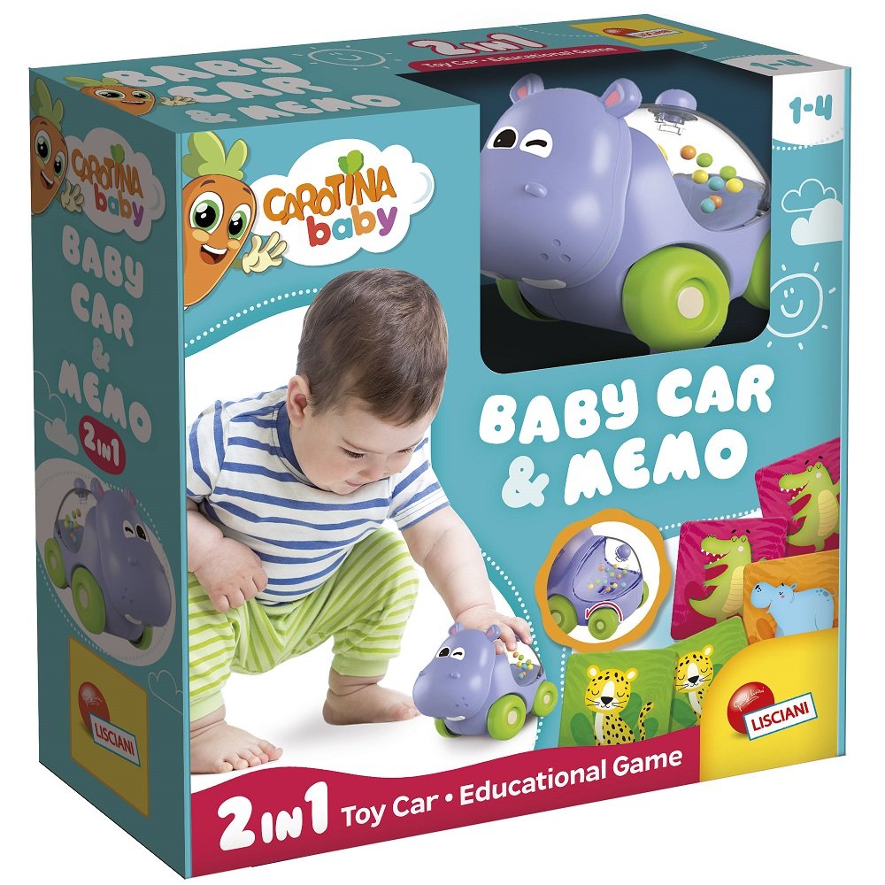 CAROTINA BABY Кола играчка Хипопотам
