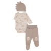 T3973 К-кт 3ч ME AND DUDES BROWN 3-6M