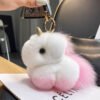 Ключодържател Еднорог Розов - естествен косъм