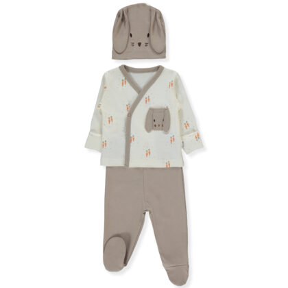 Z1130 К-кт 3ч. BABY CARROT 0-1m/56cm BROWN