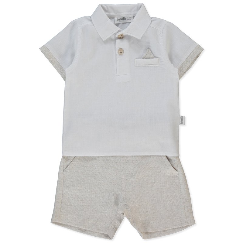 K5340 К-кт 2ч. LITTLE SIR 3-6m/68cm BEIGE