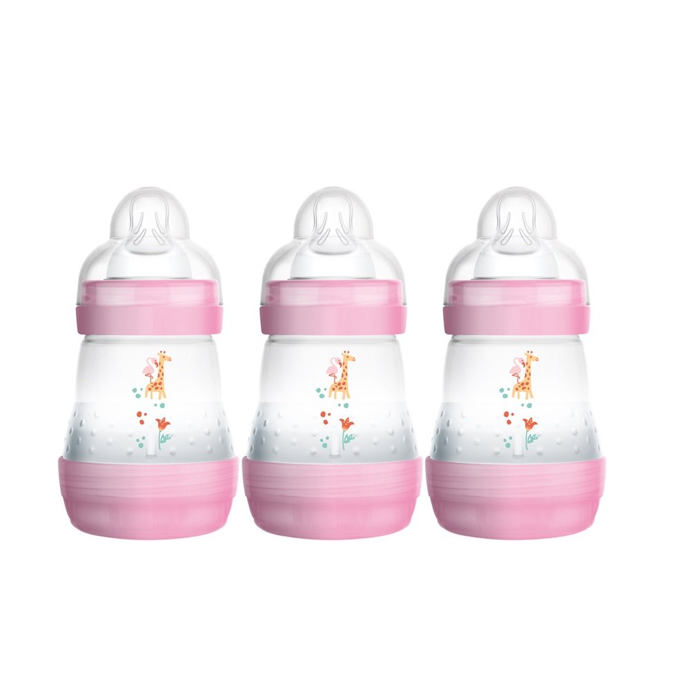 Шише Easy S. Anti-Colic Bottle 160ml 3бр розови