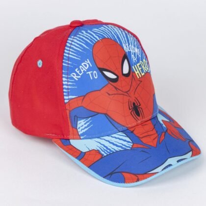 2200010111 Шапка с козирка Spiderman червен