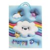 1049L,3D Подаръчна торбичка синя happy day