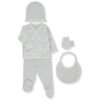 Z1103 К-кт 5ч. HAPPY ANIMAL 0-3m/62cm GREY
