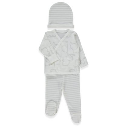 Z1133 К-кт 3ч. HAPPY ANIMAL 0-1m/56cm GREY
