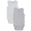 T3386 Боди-потник 2 бр BASIC 24 сив 12-18M 86CM