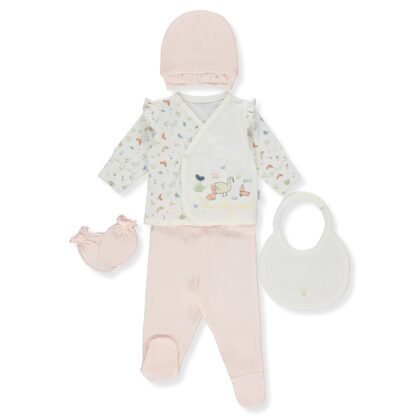 Z870 К-кт 5 ч. HAPPY GARDEN розов 0-3M 62CM