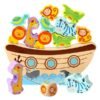 SH2019 Дървена игра за баланс Ноев ковчег