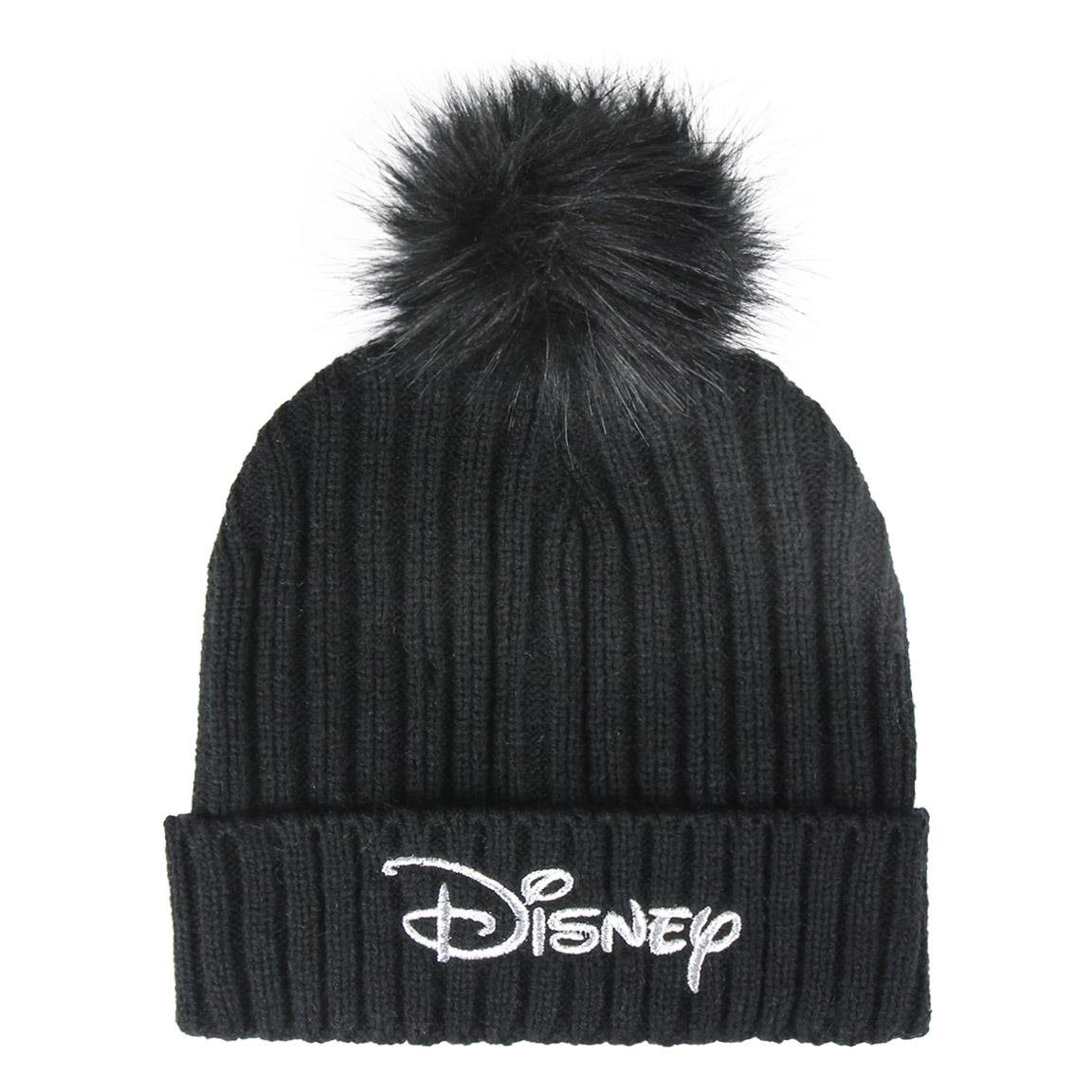 2200004312 Шапка черна с помпон Disney