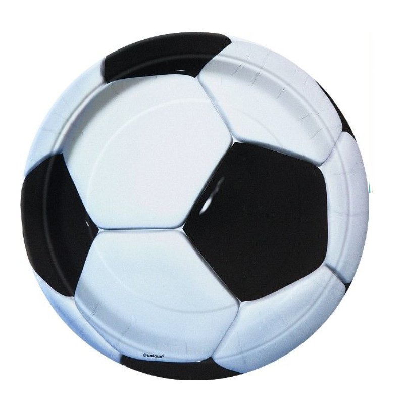 27305EU Хартиени чинийки 8бр. 3D Soccer 23см.
