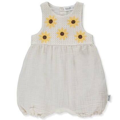 K4382 Гащеризон ETHNIC DAISY бежов 6-9M 74CM