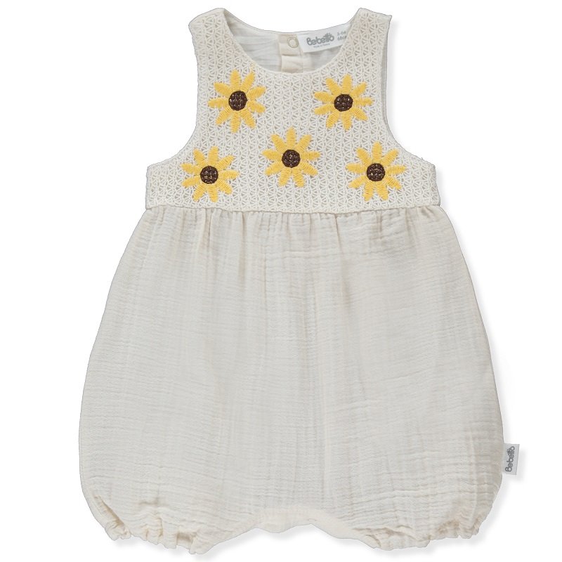 K4382 Гащеризон ETHNIC DAISY бежов 6-9M 74CM