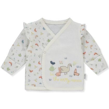 T3401 Жилетка HAPPY GARDEN екрю 0-3M 62CM