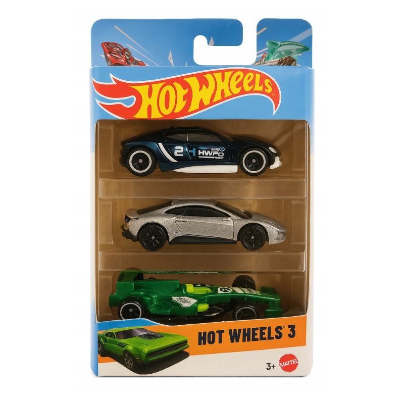 K5904 Hot Wheels 3 К-кт 3бр. колички 1:64 асорт.