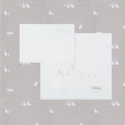 К-кт от 3ч за люлка 50x80 BUNNY GREY