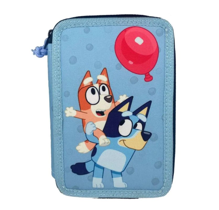 Bluey Несесер с 2 ципа пълен