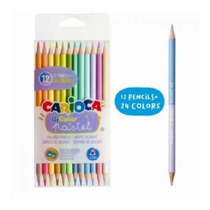 CARIOCA Pastel Двуцветни моливи 12бр., 24 цвята