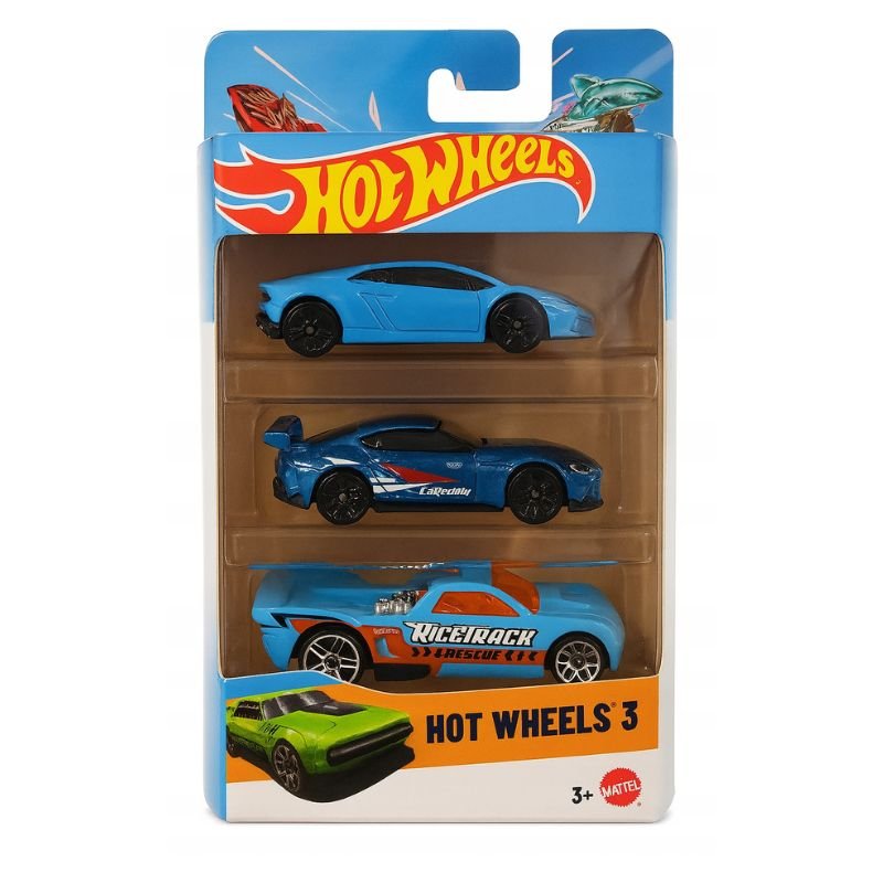 Комплект Hot Wheels 3 броя колички 1:64 асорт. - Image 3