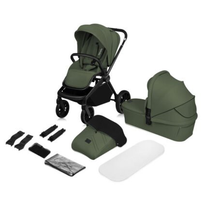 Бебешка количка MIKA PLUS 2в1 Green Olive