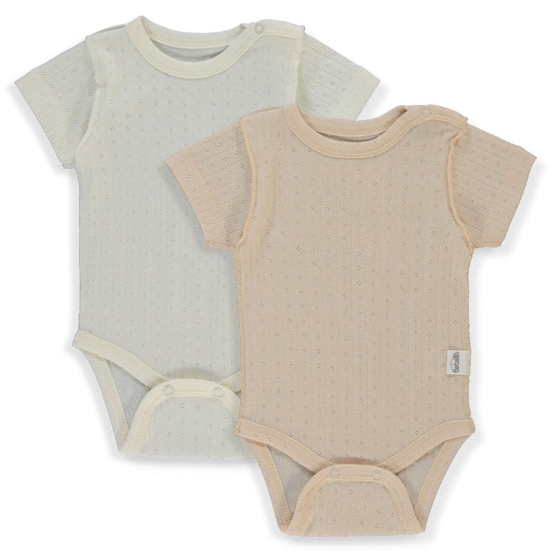 T4130 Боди к.р. 2 бр. BASIC/26 3-6m/68cm ECRU