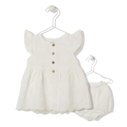 K3880 Рокля 2ч. SERIOUS GIRL екрю 18-24M/92CM