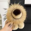Ключодържател Лъвче Жълт - естествен косъм