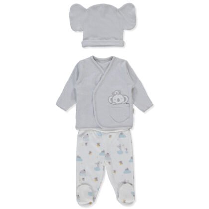 Z1029 К-кт 3ч stars and koalas Сив 1-3м/62см