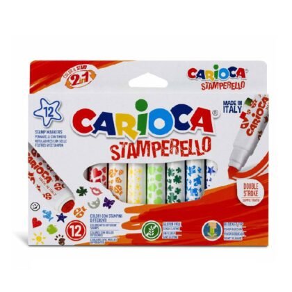CARIOCA Stamperello Флумастери с печат 12 цвята