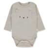 T4044 Боди д.р. BE KIND BEIGE MELANGE 24-36M