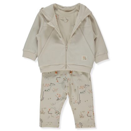K5212 Анцуг 3ч. DINO 3-6m/68cm BEIGE