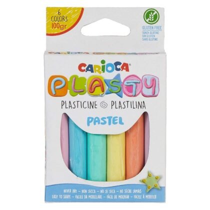 CARIOCA Plasty Пластилин 6бр., пастелни цветове